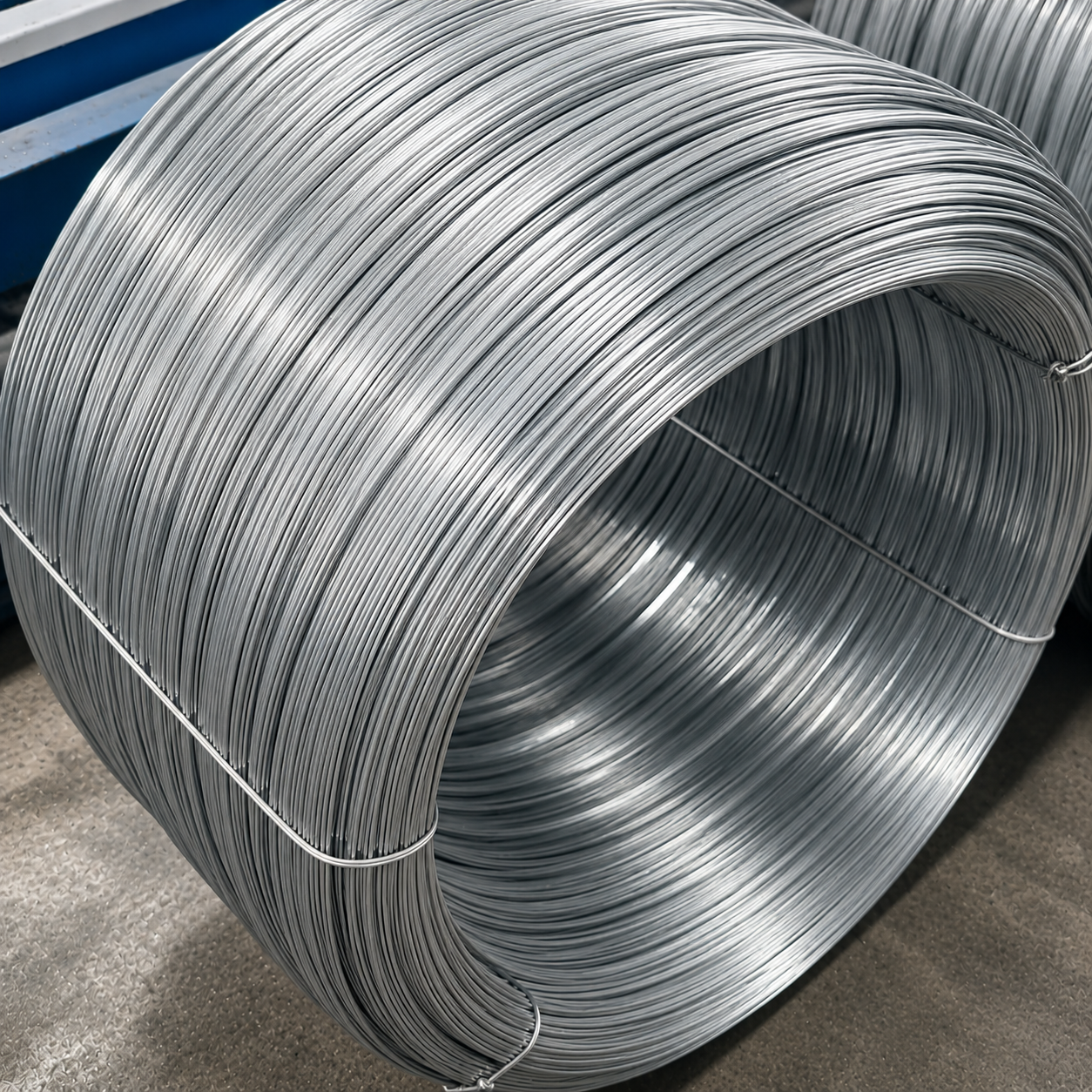 EC grade aluminium bare wire raw material stock at Ferrum Iron factory Pithampur
