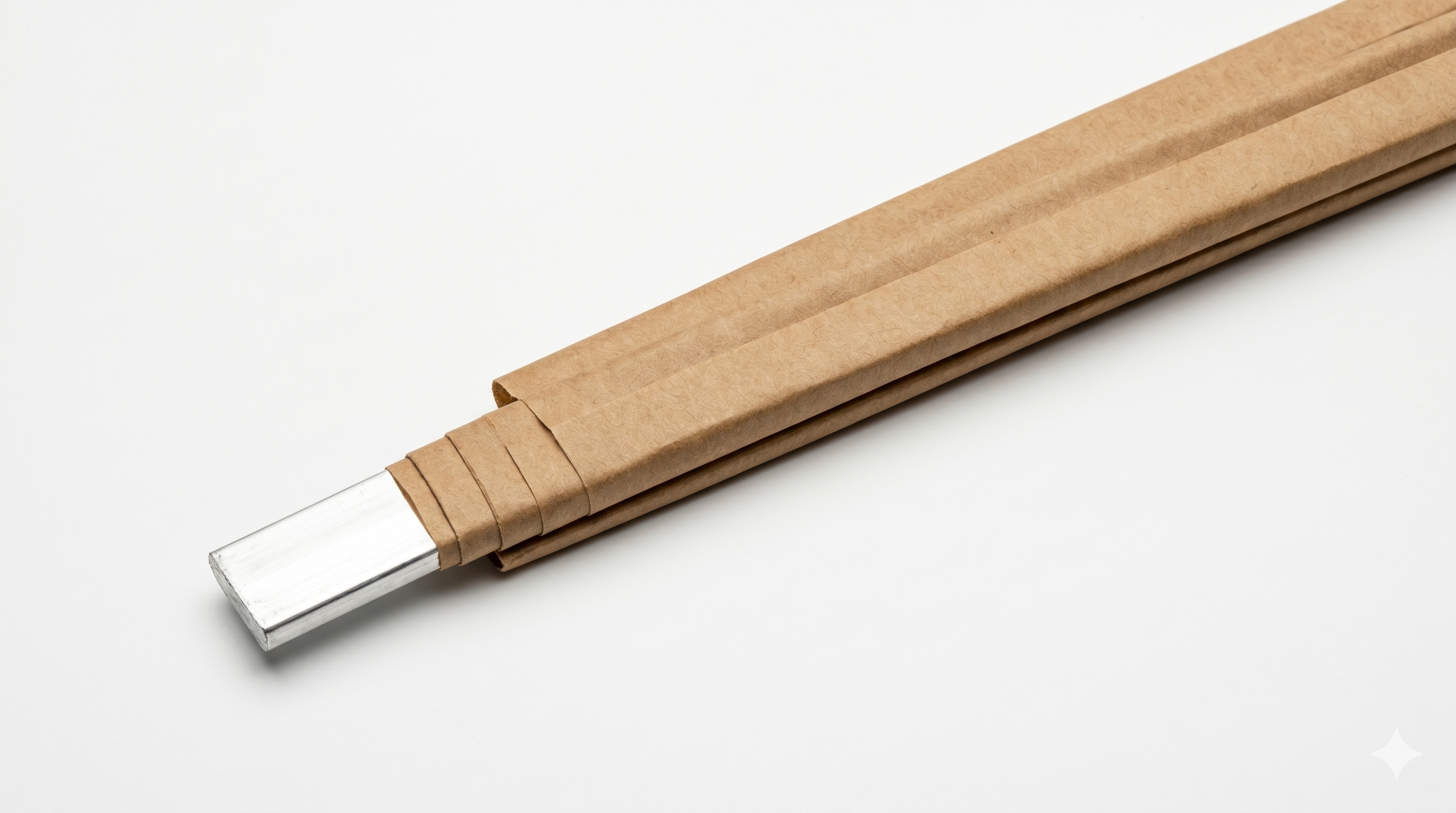 Flat view of DPC rectangular strip conductor showing paper insulation profile